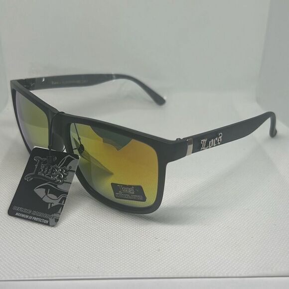 Locs Mens Hardcore Mirrored Sunglasses - Picture 1 of 3